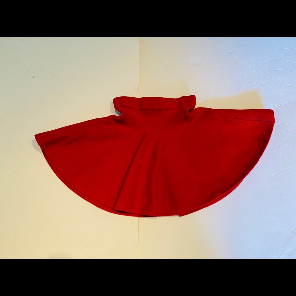 Gap Red Sweater Twirl Skirt Size XS (4-5)